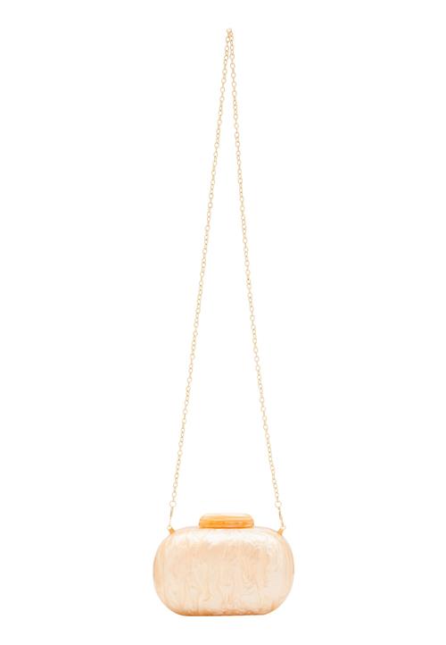 NAEMI Clutch  fersken / perlehvid