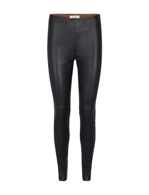Mmlucille Stretch Leather Legging MOS MOSH Black