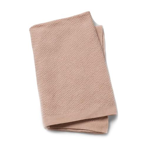 Elodie Moss-Knitted Blanket - Powder Pink One Size    One Size  unisex