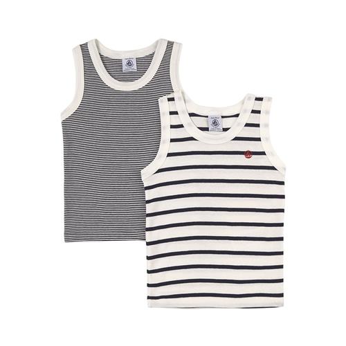 Petit Bateau 2-pak Tanktop Hvid 4 Y    4 år  mand