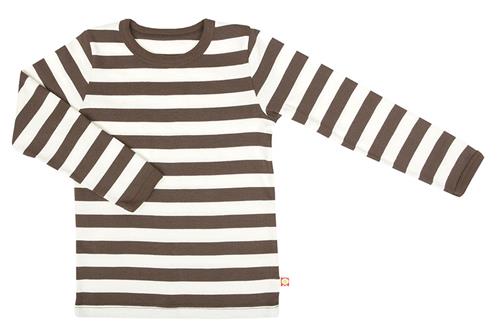 Katvig Langærmet Stribet Bluse Kat.stripe  Kat.Stripe-104 cm  Brun  74 cm  unisex