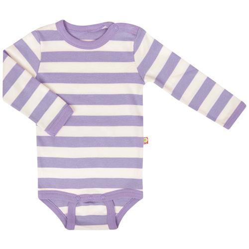 Katvig Stribet Babybody Lilla 68 cm  Lilla  68 cm  unisex
