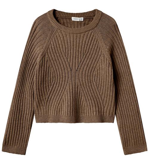 Name It Bluse - Strik - NkfRikine - Coffee Quartz