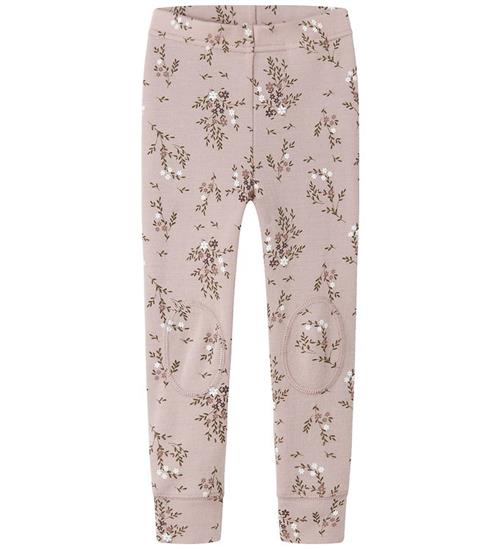 Name It Leggings - Uld - NmfWillow - Shadow Gray/Long flowers