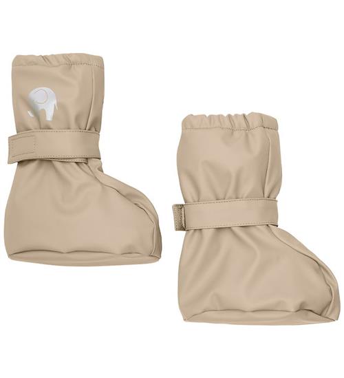 CeLaVi Overtrækssko m. Fleece/ Velcro Bånd - PU - White Pepper