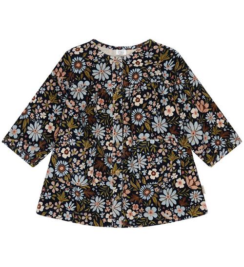 Hust and Claire Fløjlskjole - HCKaroline - Light Blue/Navy m. Bl