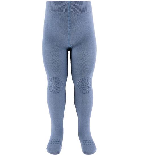 GoBabyGo Kravlestrømpebukser - Noos - Uld - Stone Blue