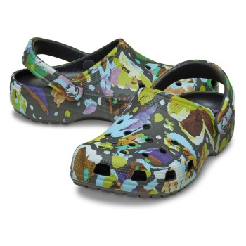 Crocs Classic Painted Floral Clog Flerfarvet US M4/W6 (EU 36-37)
