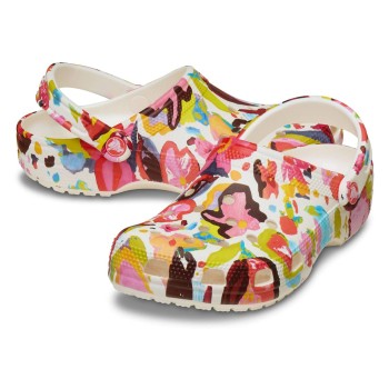 Crocs Classic Painted Floral Clog Flerfarvet-2 US M5/W7 (EU 37-38)