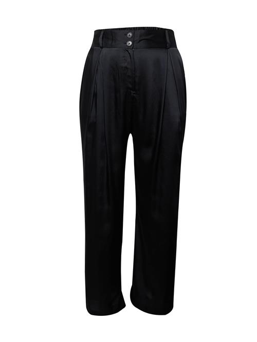 River Island Plus Bukser med lægfolder  sort