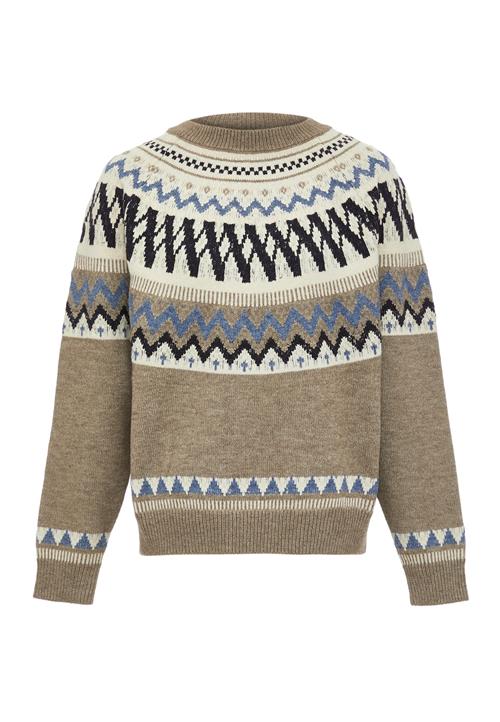 Se Jalene Pullover  beige / røgblå / taupe / antracit ved About You