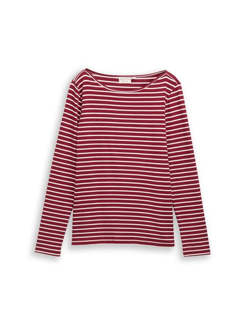 TOM TAILOR Shirts  kirsebærsrød / offwhite
