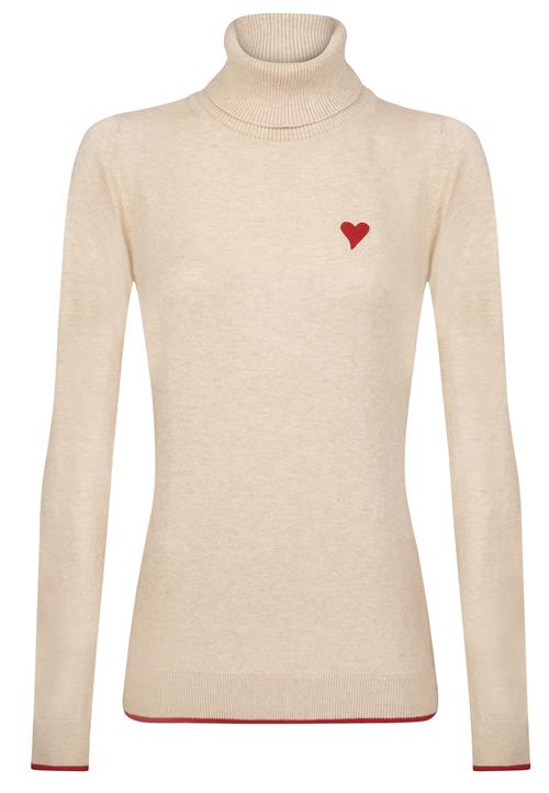 Felix Hardy Pullover  beige / rød
