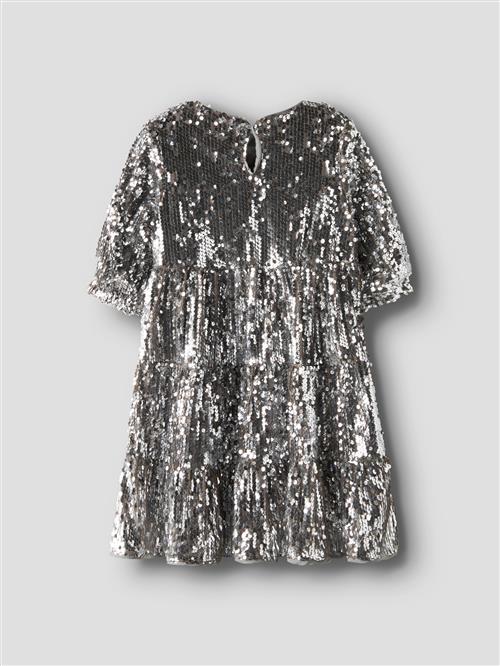 NAME IT Paillet Kjole Riscing Silver