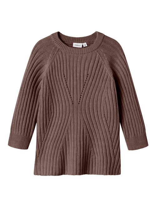 NAME IT Strikkjole Rikine Coffee Quartz