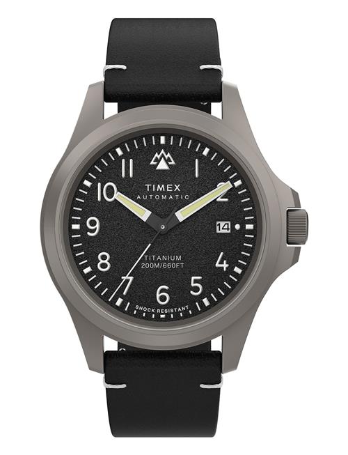 Expedition North Automatic, 41Mm Titanium Case, Black Dial, Black Eco-Friendly Strap Timex Black