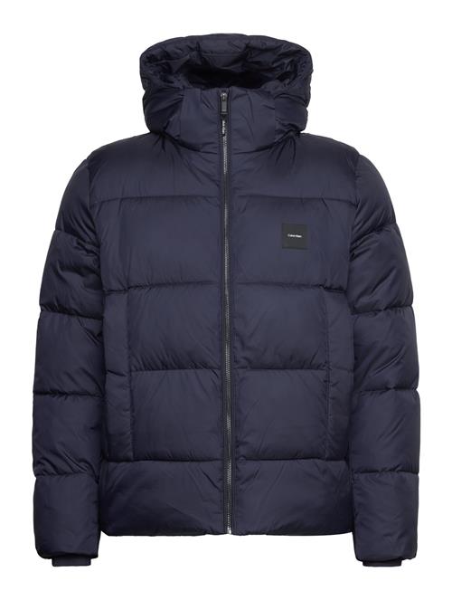 Se Hooded Quilt Puffer Mw Calvin Klein Navy ved Booztlet