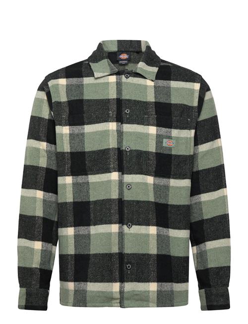 M Plaid Coaling Ls Shirt Dickies Green