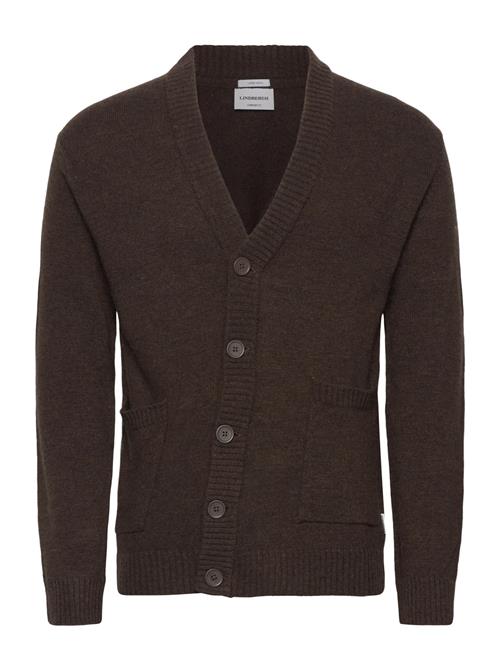 Lambswool Button Cardigan Lindbergh Brown