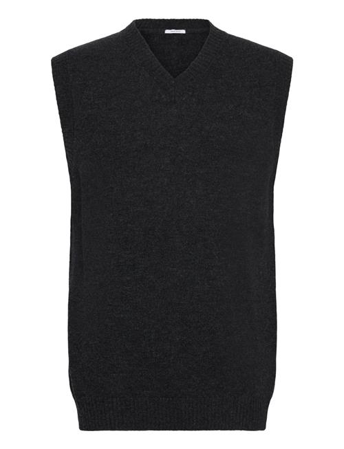 Lambswool V-Neck Slipover Lindbergh Grey
