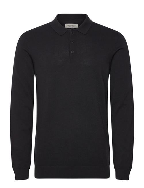 Cfosvald Fine Knitted Polo Knit Casual Friday Black