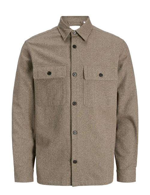 Jack & Jones Jprrayle Melange Solid L/S Overshirt Sn Jack & J S Beige
