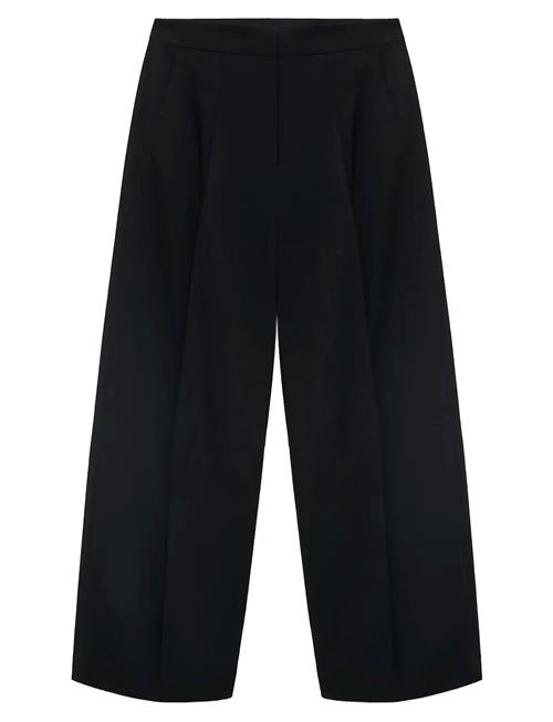 Pleated Wide Leg Trousers Mango Black