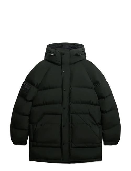 Xpd Longline Baffle Parka Superdry Green