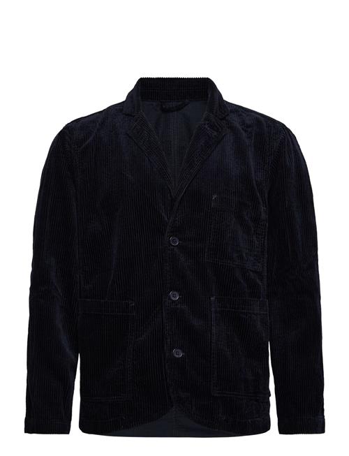 Seersucker Corduroy Casual Blazer Lindbergh Navy