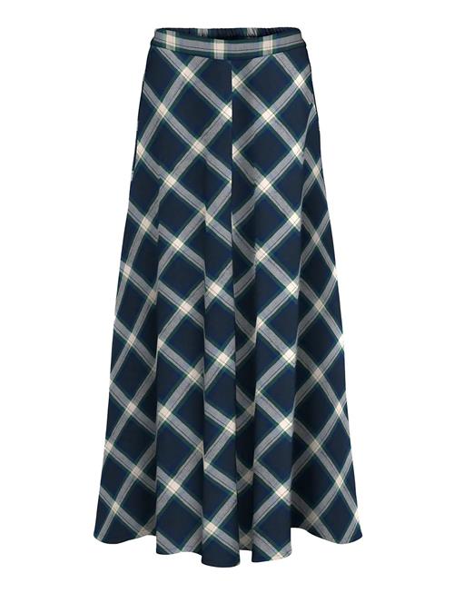 Onlwren Check Long Skirt Wvn ONLY Navy