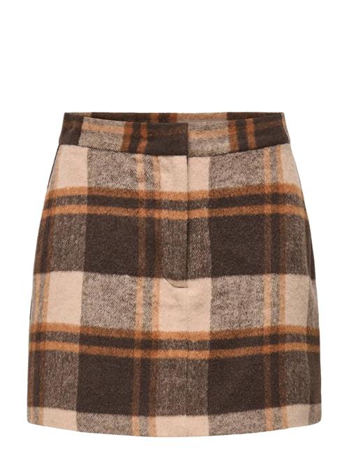 Onlimmy Life Check Skirt Otw ONLY Brown