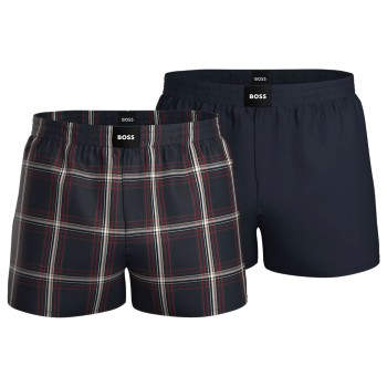 BOSS 2P Cotton Pyjama Shorts Flerfarvet bomuld Medium Herre