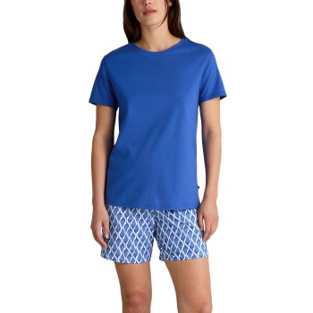 Calida Shell Nights Short pyjamas Blå bomuld X-Small Dame