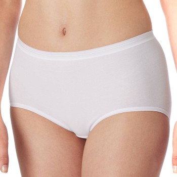 Schiesser Trusser Luxury Brief Hvid bomuld 4XL Dame