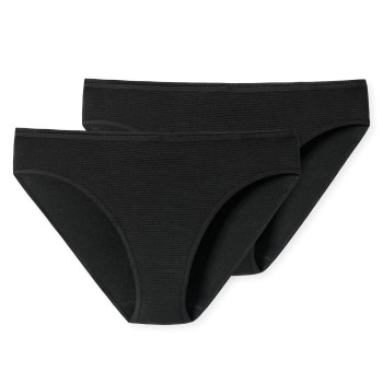 Schiesser Trusser 2P Modal Essentials Tai Briefs Sort XX-Large Dame