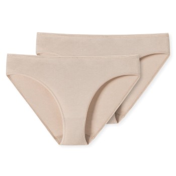 Schiesser Trusser 2P Modal Essentials Tai Briefs Beige X-Large Dame