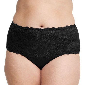 Swegmark Trusser Lace Maxi Briefs Sort polyamid Medium Dame