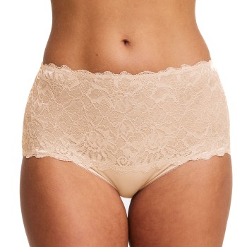 Swegmark Trusser Lace Maxi Briefs Beige polyamid Large Dame