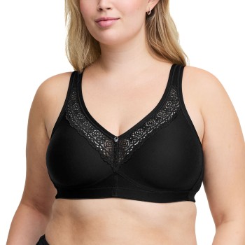 Swegmark BH Stars Cotton Soft Bra Moulded Cups Sort D 100 Dame