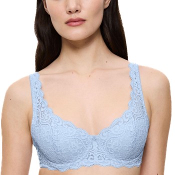Triumph BH Amourette Wired Bra With Lace Lyseblå E 70 Dame