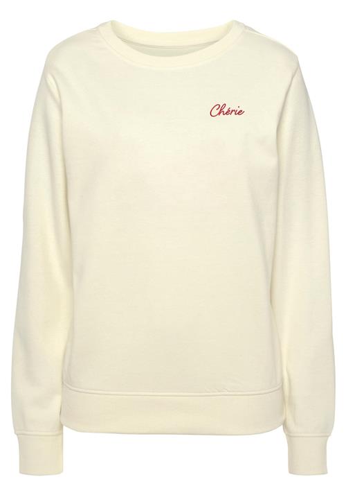 VIVANCE Sweatshirt  creme / rød