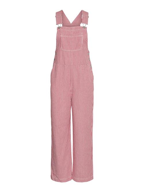 Se PIECES Overalls 'PCAllo'  pastelpink / mørkerød ved About You