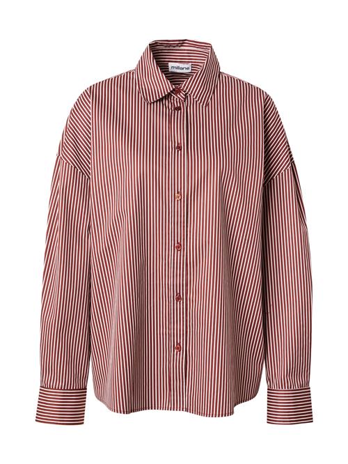 millane Tunika 'Oversized Striped Blouse'  rød