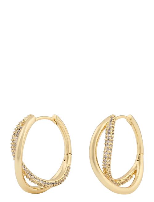 Naomi Big Ring Ear G/Clear - SNÖ Of Sweden Gold