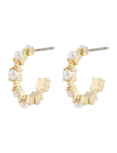 Lucy Oval Ear G/White - SNÖ Of Sweden Gold