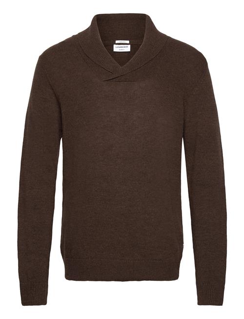 Lambswool L/S Shawl Collar Knit Lindbergh Brown