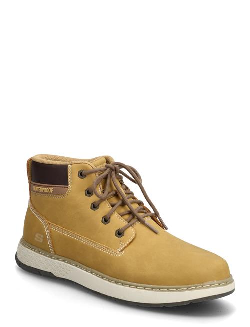 Mens Garlan Deno Skechers Beige