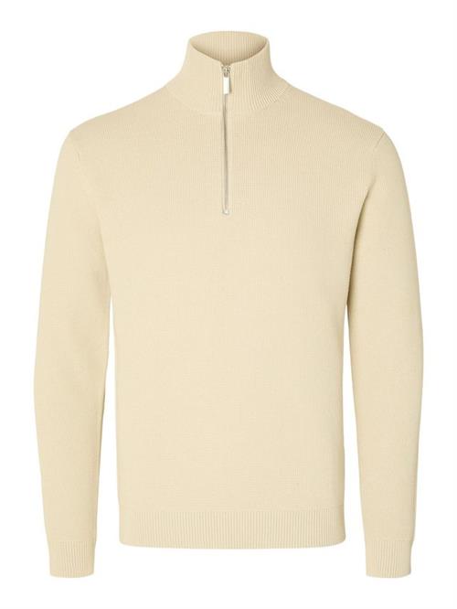Se SLHDANE LS KNIT STRUCTURE HALF ZIP hos Din tøjmand