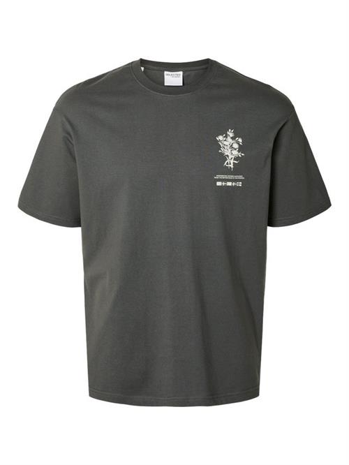 SLHLOOSEALP PRINT SS O-NECK TEE