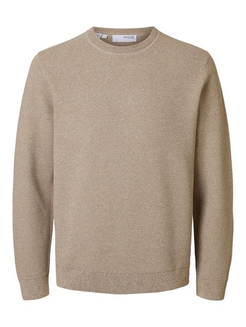 Se SLHROSS LS KNIT STRUCTURE CREW NECK hos Din tøjmand